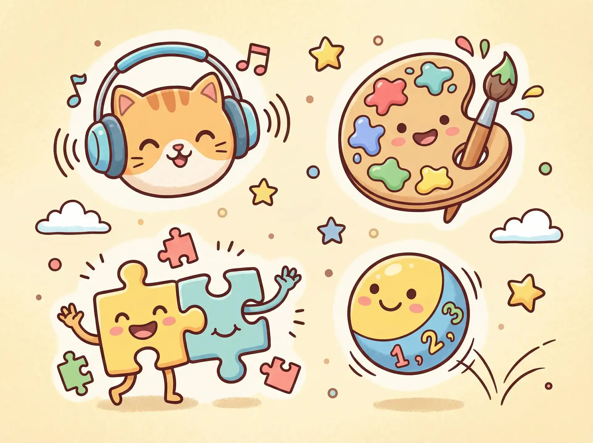 小朋友的手工作品 - 理论片日本 益智创作